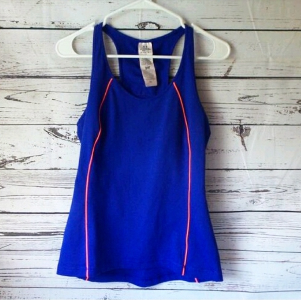 Under Armour Blue Hot Pink Sports Bra Yoga Tank